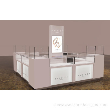 High end quality retail wood showcase